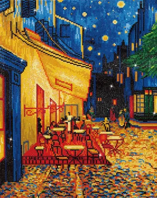 Produktbild von Diamond Dotz Diamond Painting - Café bei Nacht Van Gogh Gemälde