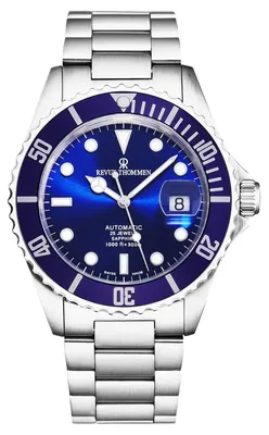 Produktbild von Revue Thommen Herren Armbanduhr Automatik Diver Ø 42 mm Edelstahl, Lünette Blau 17571.2128