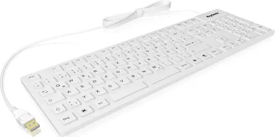 Immagine prodotto di KeySonic KSK-8030 IN, Mini, con cavo, USB, QWERTZ, nero
