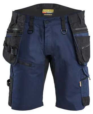 Produktbild von Blakläder STRIKER Handwerker Shorts mit Stretch 1972, Farbe:Dunkel Marineblau/Schwarz, Größe:C52