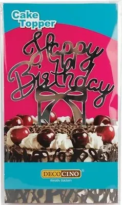 Produktbild von Cake Topper Happy Birthday - Tortendeko