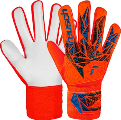 Produktbild von Reusch Torwarthandschuh Attrakt Starter Solid Junior mit Negative Cut 2210 hyper orng/elec blue 8