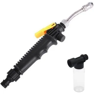 Produktbild von 2-in-1-Hochdruck-Waschstab, tragbares Bewässerungssprühgerät mit verstellbarer Düse, Schaumflasche für die Autowäsche, Gartenarbeit