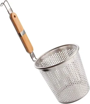 Produktbild von RVS-Gerät für Kartoffeln, Nudeln und Gemüse - Küchenwerkzeug mit Holzgriff (16 cm)