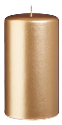 Produktbild von Stumpenkerzen Gold 150 x Ø 80 mm, 6 Stück