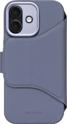 Immagine prodotto di Decoded, custodia MagSafe per iPhone 17 in silicone testurizzato antiscivolo, blu