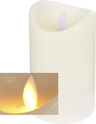 Produktbild von 1.04 Realistic Flame LED Kerze 15 cm mit realistischer Flamme - 4er Set - Farbe: creme (4 Stück)