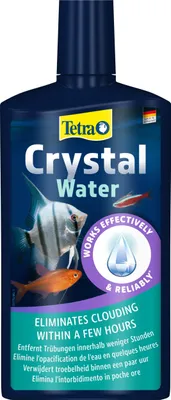 Produktbild von Tetra CrystalWater - Wasserklärer gegen Trübungen für kristallklares Wasser im Aquarium, bindet Schwebepartikel, 500 ml Flasche