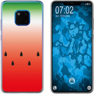 Produktbild von PhoneNatic Case kompatibel mit Huawei Mate 20 Pro Silikon-Hülle Sommer Melone M5