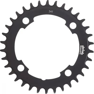 Image de Plateau VTT FSA Megatooth à 4 branches, 1x, 104 mm x 34 dents, noir - fiable...
