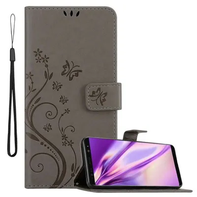 Immagine prodotto di Cadorabo cover per Samsung Galaxy NOTE 8 cover protettiva in grigio cover protettiva cover per telefono cellulare cover fiori custodia fiore
