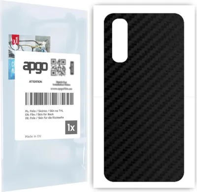 Produktbild von apgo Rückseite Schutzfolie für Oppo Reno3 Pro -  Hinten Schutzfolie Carbon, Rückseite Folie schützt vor Kratzern und Fingerabdrücken