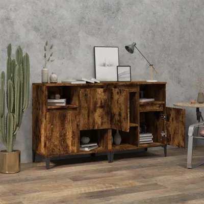 Obrázok produktu pre vidaXL Príborníky 2 ks. Údený dub 60x35x70 cm odvodený výrobok z dreva