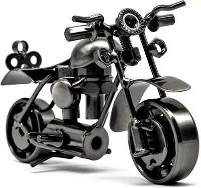 Retro Motorrad Skulptur, Eisen Modell Dekoration, Ornament