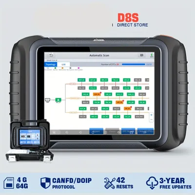 Obrázok produktu pre Diagnostický prístroj pre automobily - Autodiagnostický skener - Diagnostický nástroj - Čítač chybových kódov - Autoskener - 8-palcový dotykový displej