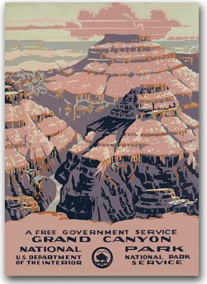 Produktbild von Poster - Canvas - Leinwand - 59,4 cm x 84,1 cm - Fotoposter - Leinwandkunst - Grand Canyon-Nationalpark