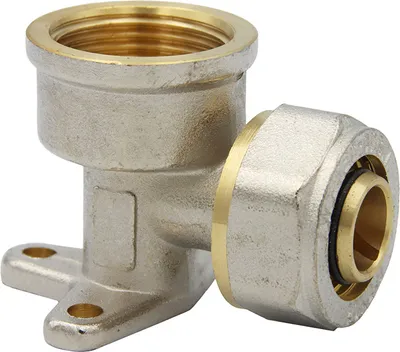 Produktbild von Pipetec Schraubfitting Wandwinkel 20x2 mm 3/4 Zoll IG Wandscheibe Verbundrohr