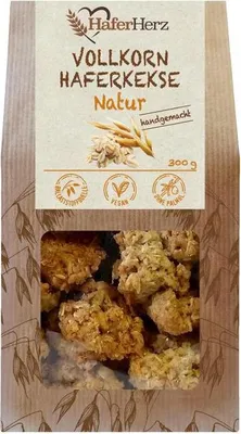 Produktbild von HaferHerz Vollkorn Haferkekse Natur 300g