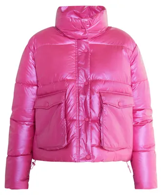 Produktbild von rosa Damen Jacke XS mit großen Pattentaschen und verdecktem Reißverschluss