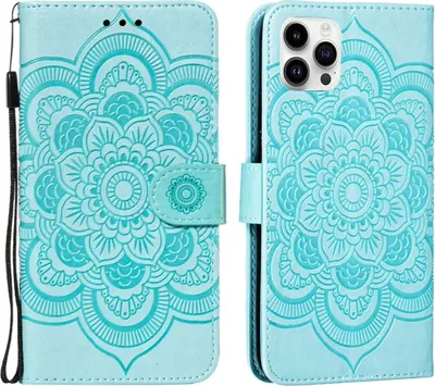 Produktbild von König Design Hülle kompatibel mit Kunstleder Handyhülle - Handy Case Grün