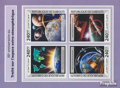 Produktbild von Briefmarken Dschibuti 2017 Mi 1936-1939 Kleinbogen (kompl. Ausg.) postfrisch Weltraum
