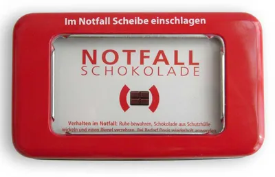 Produktbild von Notfallschokolade in der Dose 30g