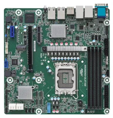 Zdjęcie produktu dla ASRock Rack W680D4U-2L2T/G5 - płyta główna - micro ATX - gniazdo LGA1700 - W680