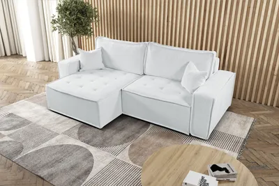 Produktbild von Kaiser Möbel L-förmiges Bohoo-Ecksofa mit Schlaffunktion Ecru Links