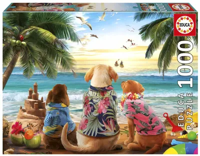 Immagine prodotto di EDUCA Puzzle Cani sulla spiaggia 1000 pezzi