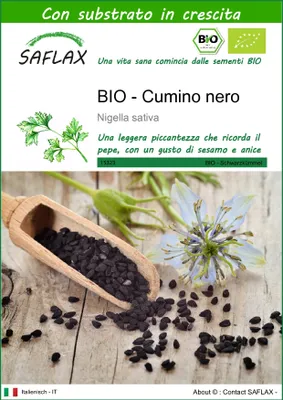 Immagine prodotto di SAFLAX  -- Cumino nero - 300 semi - Con substrato - Nigella