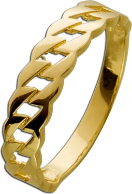 Produktbild von Panzerketten Ring Gelbgold 333 8 Karat Cuban Link Chain 17