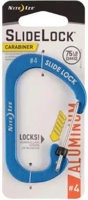 Immagine prodotto di Nite Ize Sidelock Moschettone in alluminio 4 portachiavi Blu Blu Taglia unica
