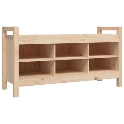 Zdjęcie produktu dla vidaXL Ławka do przedpokoju 110x40x60 cm lite drewno sosnowe