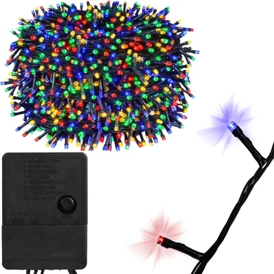 Zdjęcie produktu dla Mocne Lampki Choinkowe 500 Led Multi Zewnętrzne Wewnętrzne Programator 40M
