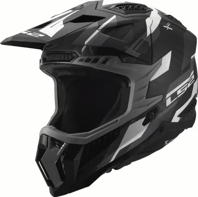Produktbild von LS2 MX703 X-Force Phantom Motocross Helm, schwarz/grau, 2XL (63/64)