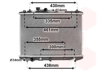 Produktbild von VAN WEZEL 52002098 Kühler Wasserkühler Motorkühler für SUZUKI SWIFT III (MZ, EZ)