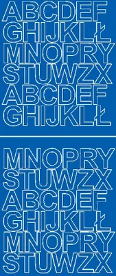 Produktbild von Aufkleber, selbstklebende Buchstaben, 3,5 cm, blau matt