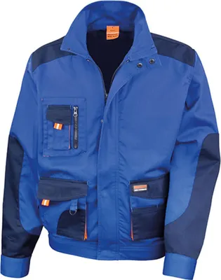 Produktbild von Result WORK-GUARD R316X | Herren Work-Guard Arbeits Jacke - Farbe: Royal/Navy/Orange - Größe: M