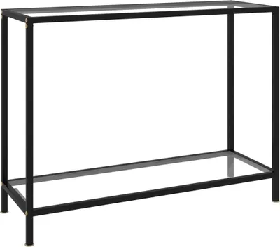 Image de Table console Transparent 100x35x75 cm Verre trempé