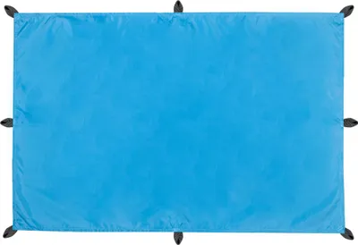 Productafbeelding van Famanu zonnescherm van PES-materiaal, UPF 50+, rechthoekig, 3 x 4 meter, blauw - ultralicht met draagtas