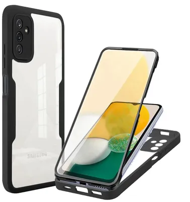 Produktbild von Techsuit ColorVerse 360 Hülle mit Schutzfolie für Samsung Galaxy A13 5G/A04s - Schwarz
