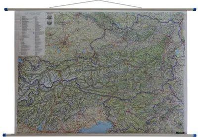 Image de Carte murale routière de l'Autriche 1:500.000