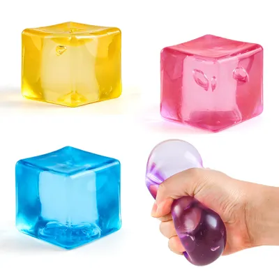 Produktbild von 4er Set Cube Squishy Toys Anti-Stress Spielzeug Squishy-Ball zum Stressabbau im Büro für Kinder & Erwachsene