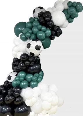 Produktbild von Luftballongirlanden-Set 78-teilig Fußballthema 8322