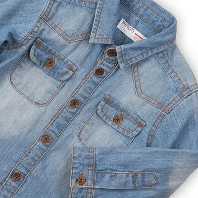 Produktbild von Minoti Jeanshemd hellblau Jungen 9-12 m