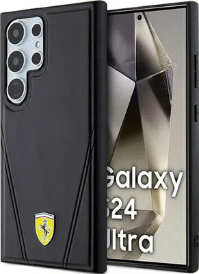 Obrázek produktu pro Ferrari Hot Stamp V Lines MagSafe - pouzdro pro Samsung Galaxy S24 Ultra (černé)