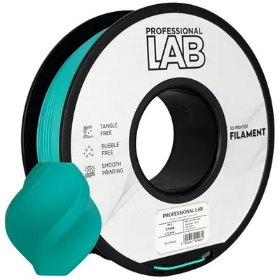 Obrázek produktu pro Filament PLA, azurově tyrkysová, Prof. Lab, 1,75 mm, 1 kg, 3D tiskárna
