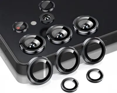 Produktbild von Kamera Linsenschutz Glas Set für Samsung Galaxy S25 Ultra Schutzglas Camera Linse Panzerfolie 9H Schwarz