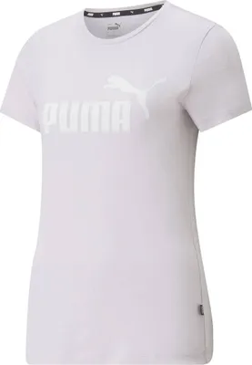 Produktbild von PUMA Damen T-Shirt - Essentials Logo Tee (S), Rundhals, Kurzarm, uni Lila (Lavender Fog) XS