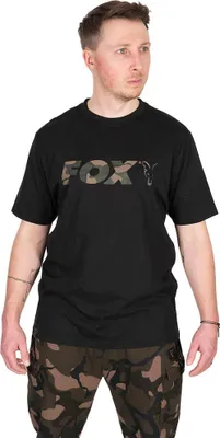 Image de Fox Black / Camo Logo T-Shirt Large